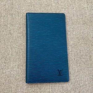 Louis Vuitton Blue Epi Leather Bi-Fold Long Wallet